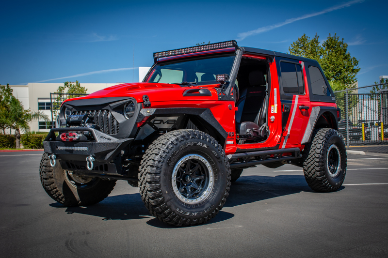 Jeep Wrangler JL Grill - DV8 Offroad - Angry - Black - `18-`27